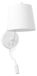 BERNI WHITE ZIDNA SVJETILJKA WITH LED READER 1 X E27 20W FR29329