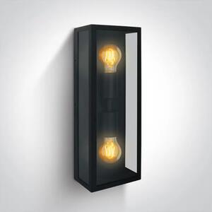 ZIDNA SVJETILJKA 2X E27 40W IP43 CRNA DM67406B/B
