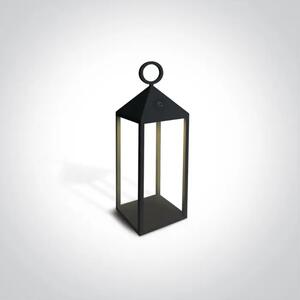 PODNA SVJETILJKA LED RECHARGEABLE 3w WW IP54 CRNA DM67462/B/W