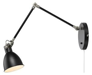 HOUSE ZIDNA SVJETILJKA 1L BLACK/STEEL E14 MA108250