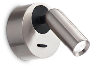 BEAN AP LED ZIDNA LAMPA OKRUGLA NICKEL ID260631