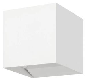 VANJSKA ZIDNA LAMPA 2xLED 2X2,8W, 100X100 KOCKA BIJELA CALPINO 3 901063