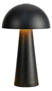 FUNGI RECHARGEABLE STOLNA LAMPA MATT BLACK B/O LED IP44 MA108655