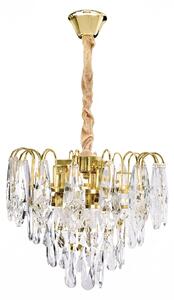 Kristalna viseća svjetiljka SWE078-CP 30cm GOLD