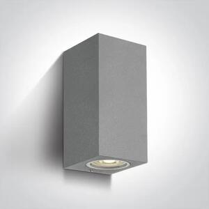 ZIDNA SVJETILJKA 2xGU10/7W IP65 SIVA 100x77x70mm DM67426A/G