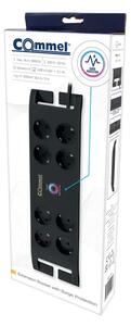 380-110 UTIČNICA 8-STRUKA+2xUSB,PRENAPONSKA ZAŠTITA,2m crna 3856024405973#