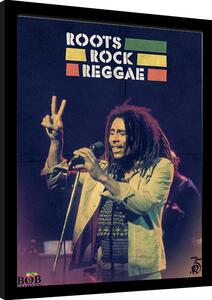 Uokvireni poster Bob Marley - Roots Rock Reggae