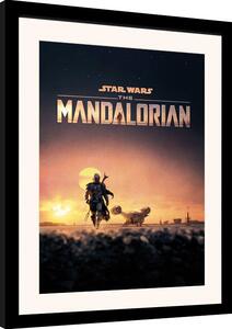 Uokvireni poster Star Wars: The Mandalorian