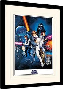 Uokvireni poster Star Wars: A New Hope - One Sheet