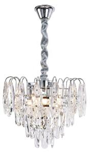 Kristalna viseća svjetiljka SWE077-CP 30cm Chrome