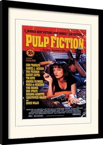 Uokvireni poster Pulp Fiction - Uma On Bed