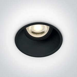 UGRADBENA SVJETILJKA 1×GU10/50W/MR16 SEMI TRIMLESS IP20 CRNA DM10105TG/B