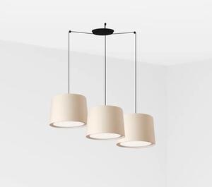 CONGA BLACK VISILICA fi500*350*fi450 BEIGE LAMPS FR64314-55-3L