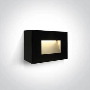 ZIDNA LAMPA IP65 LED 4W WW 230V CRNA DM67076/B/W