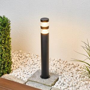 Lindby LED svjetiljka za put Lanea, 60 cm, crna, nehrđajući čelik, IP44, Crno, Nehrđajući čelik