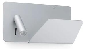SUAU USB GREY ZIDNA SVJETILJKA WITH LED RIGHT READER HIGH FR62123