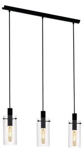 VISILICA 3xE27 CRNA/STAKLO PROZIRNO MONTEFINO 97367