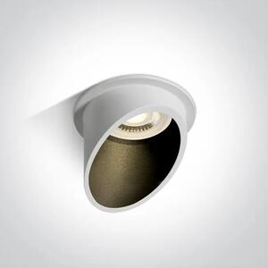 UGRADBENA STROPNA SVJETILJKA GU10/50W/MR16/230V/fi.68mm/BIJELO CRNA DM10105E1/W/B