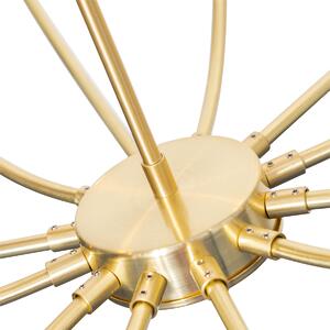 Klasična viseća lampa zlatna sa staklom 12 lampica - Elien
