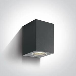 ZIDNA SVJETILJKA GU10/7W IP65 ANTRACIT 100x77x77mm DM67426/AN