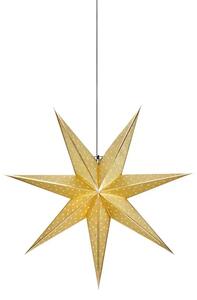 GLITTER VISILICA ZVIJEZDA 75cm ZLATNA BOJA 1x25W/E14/2,0m MA705790