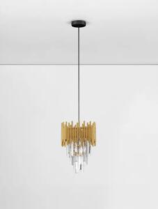 MAGNOLIA LUSTER KRISTAL ZLATNI LED E14 1x5W 100-240V IP20 NL9824084