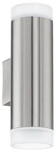 VANJSKA ZIDNA LAMPA 2xGU10 LED 2X2,5W, INOX RIGA LED 92736