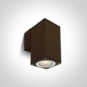 ZIDNA SVJETILJKA GU10 10w IP54 100-240V RUSTIK SMEĐA DM67426B/BR
