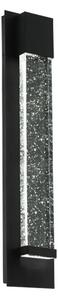 VANJSKA ZIDNA LAMPA 2xLED 2X3,3W, 680lm, V-400, ALU/CRNA , STAKLO VILLAGRAZIA 98154