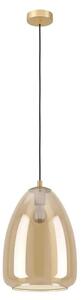 VISILICA 1xE27 PROM 300, MESING/AMBER STAKLO ALOBRASE 98647