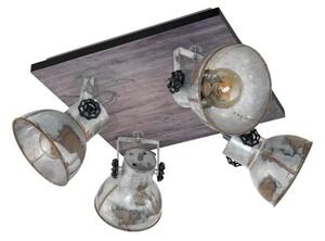 REFLEKTOR 4x4 X E27 SMEĐA PATINA/CINK IZGLED BARNSTAPLE 49653