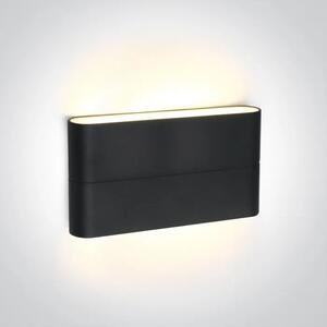 ZIDNA SVJETILJKA LED/2x6W/3000K/2x420lm/230V/IP54 ANTRACIT DM67376A/AN/W
