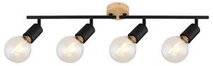 PABLO REFLEKTOR E27 4X MAX 40/MAT CRNA/IP20 RA3979
