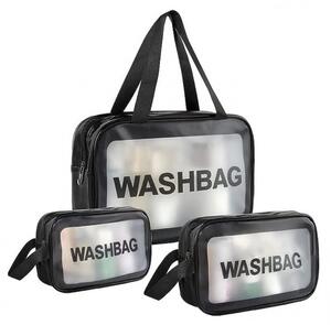 Kozmetička torba WASHBAG set 3 kom, crna