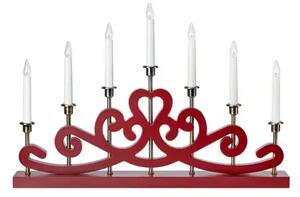 NIGHTFALL SVIJEĆNJAK Red/Satin Nickel 7/E10/2m MA706210