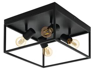 STROPNA LAMPA 4xE27 CRNA SILENTINA 98334