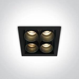 UGRADBENA SVJETILJKA LED 10W WW IP20 230V CRNA DM50406C/B/W