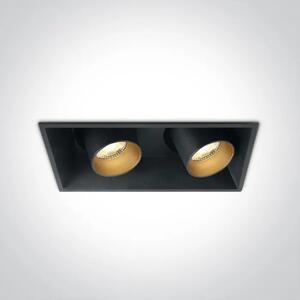 UGRADBENA SVJETILJKA 2X11W/2X820lm/3000K/ CRNA KOMPLET DM51211C/B/W