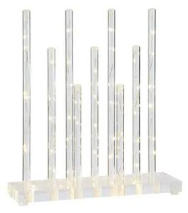 BLISS SVIJEĆNJAK PIPES PROZIRNO/KROM 0/DIOD/LED/2m MA706097