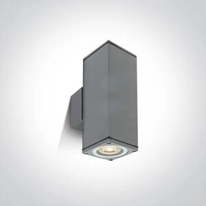 ZIDNA SVJETILJKA 2xGU10 10w IP54 100-240V SIVA DM67426C/G