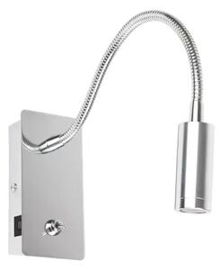 JULIET ZIDNA SVJETILJKA ZA ČITANJE USB C/KROM FR41025NA