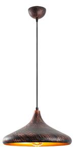 Crna/u bakrenoj boji viseća svjetiljka s metalnim sjenilom ø 34 cm Barek – Opviq lights
