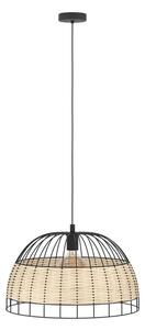 VISILICA 1xE27 PROM 500, CRNA/RATAN NATUR ANWICK 43312