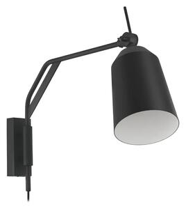 ZIDNA LAMPA 1xE27 CRNO/BIJELA LORETO 900157