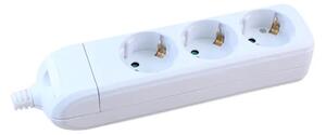 232-031 TROSTRUKA PRENOSIVA UTIČNICA, RASTAVLJIVA, BIJELA,16 A / 3680 W, 250 V~, 3856024406055