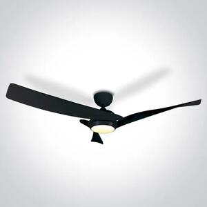 STROPNI VENTILATOR 45W LED 22W CCTV IP20 230V CRNI DM6304/B/V