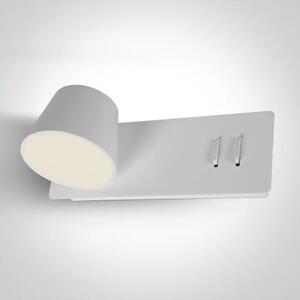 ZIDNA SVJETILJKA/LED 6W+4W/3000K/500lm+340lm/BIJELA/IP20 LIJEVA DM65147/W/W
