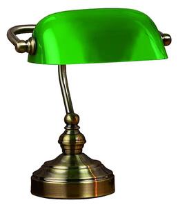 BANKERS STOLNA LAMPA 25CM 1L OXIDE/GREEN E14 MA105930