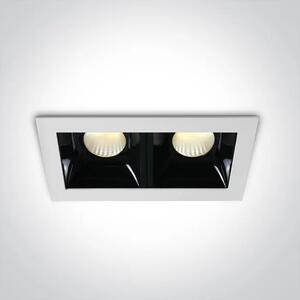 UGRADBENA SVJETILJKA LED/2×6,5W/3000K/2×550lm/36°/350mA IP20 BIJELA DM50207B/W/W