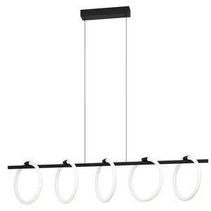 VISILICA 5xLED 5X7W, CRNA/BIJELI PRSTENI CARANACOA 900563